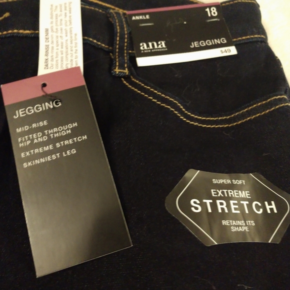 a.n.a Denim - Blue Jeans Jegging Mid Rise Size 18